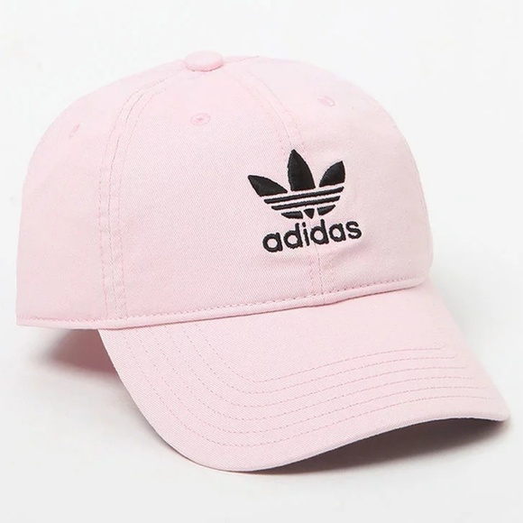 baby pink adidas cap